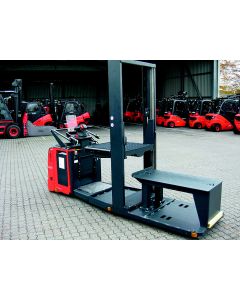 Sonderkommissioniergeräte mit Hubplattform und liftbarem Rollentisch mit integriertem Kugeltisch