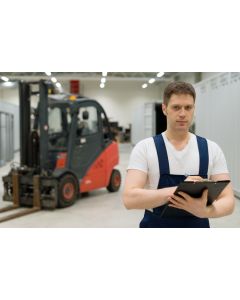 Jährliche UVV-Prüfung für Gabelstapler nach gesetzlicher Vorschrift.