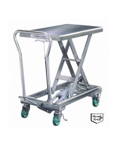 Der mobile Scherenhubtisch ist die optimale ergonomische Transporthilfe f&uuml;r hygienische Umgebungen.