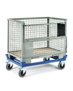 Der Palettenwagen bietet Ihnen eine praktische M&ouml;glichkeit zum Transport Ihrer Paletten und Gitterboxen im EPAL-Format.