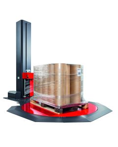 Mit dem Palettenwickler von Kn&uuml;ppel haben Sie eine sichere und effiziente M&ouml;glichkeit, um Waren sicher auf Paletten zu verpacken.